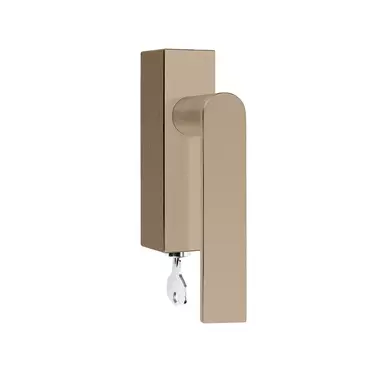 Draaikiep raamkruk rechts PVD licht brons Arc Piet Boon PBA100-DKLOCK